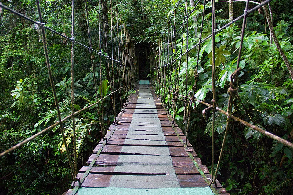 A footbridge in El Valle de Antón